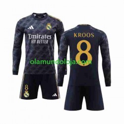 Camisola Real Madrid Kroos 8 Criança Equipamento Segundo 2023-2024 Manga Comprida